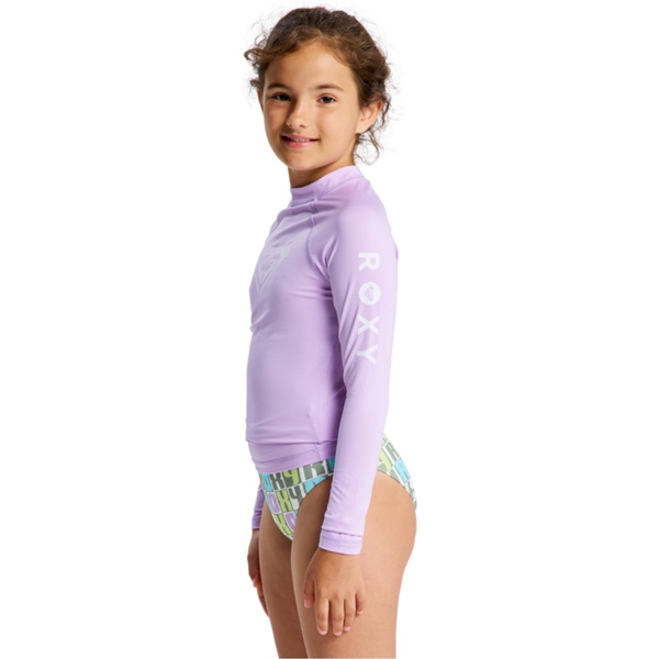 2026 Roxy Junior Whole Hearted Langarm-Lycra-Weste ERGWR03490 - Crocus Petal